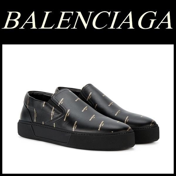 BALENCIAGA バレンシアガ オールオーバー ロゴ スリッポン 8091907